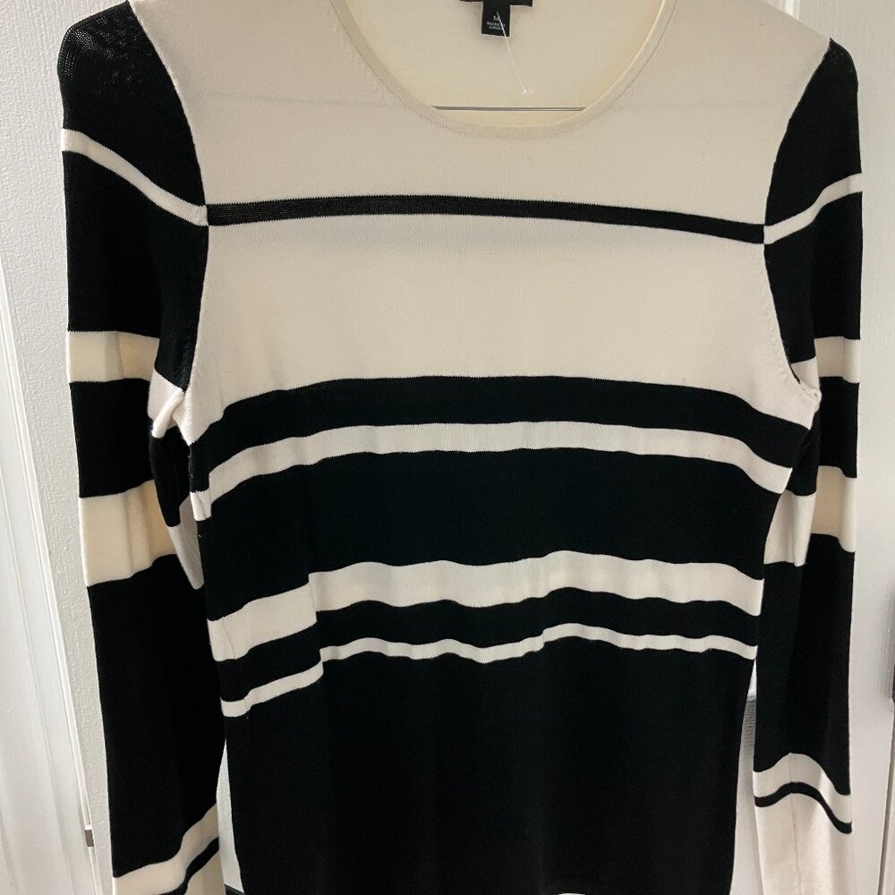 Ann Taylor Sweater,  M, Black/Cream